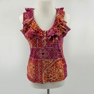 Lauren Ralph Lauren Ruffled Tank Top Blouse